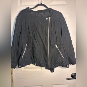 a.n.a Women's Charcoal Utility Jacket